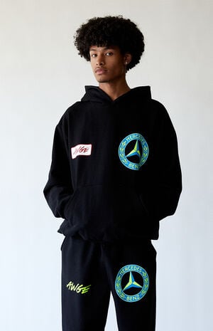 x Mercedes Benz Black Hoodie image number 1
