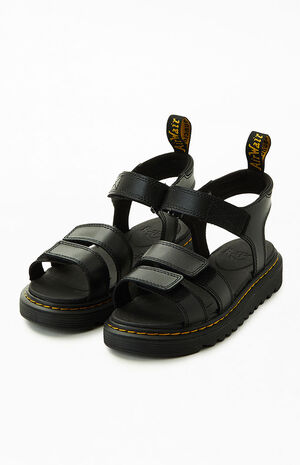 Kids Black Klaire Sandals image number 2
