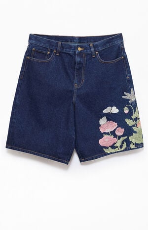 x Pacsun Cho and Kagero Baggy Denim Shorts image number 2