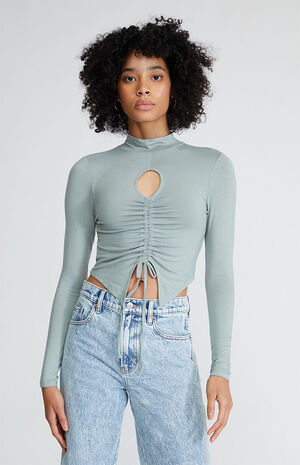 Long Sleeve Cinch Top image number 1