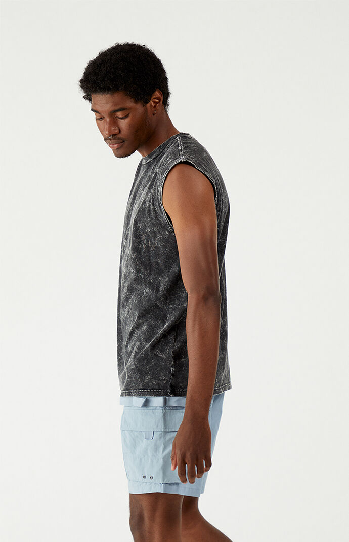 Acid Wash Muscle Tank Top