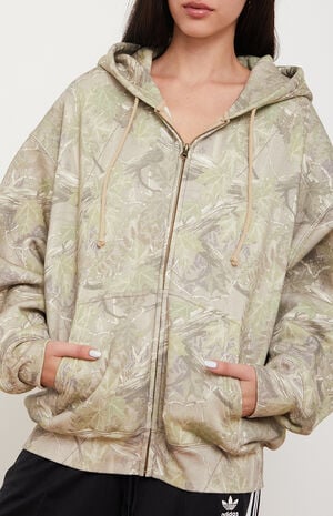 Camo Tree Zip Up Hoodie image number 5