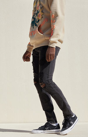 Skinny Black Stretch Jeans image number 3