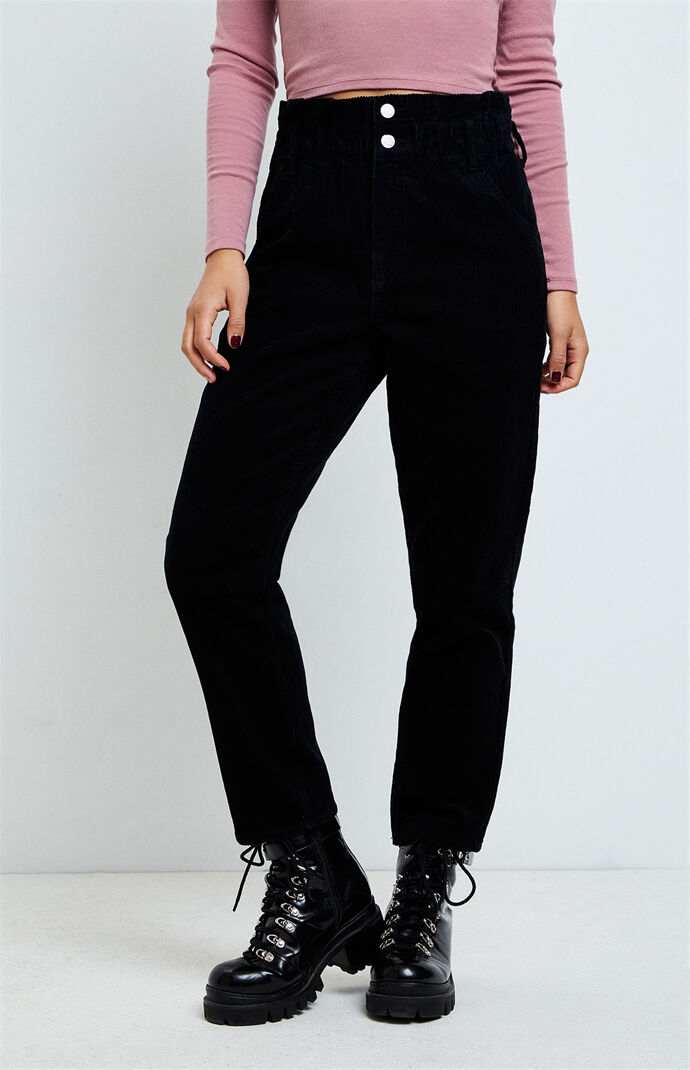 pacsun throwback black mom jeans