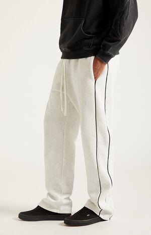 Gray Piping Track Sweatpants image number 3