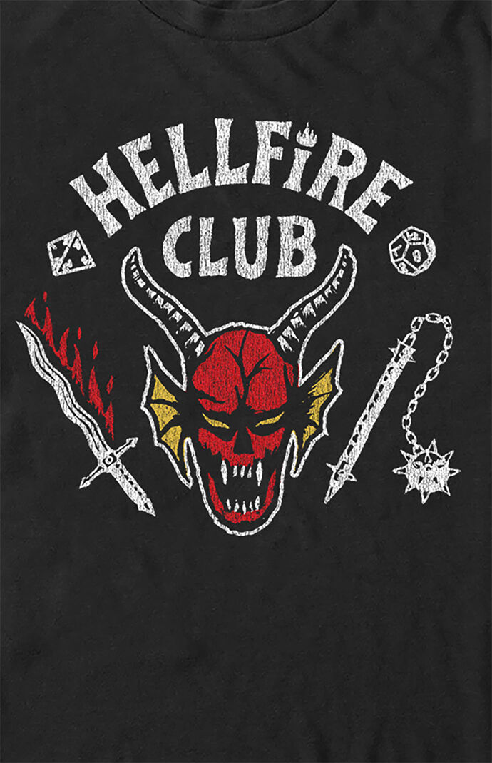 Stranger Things Hellfire Club Logo Crew Neck Sweatshirt | PacSun