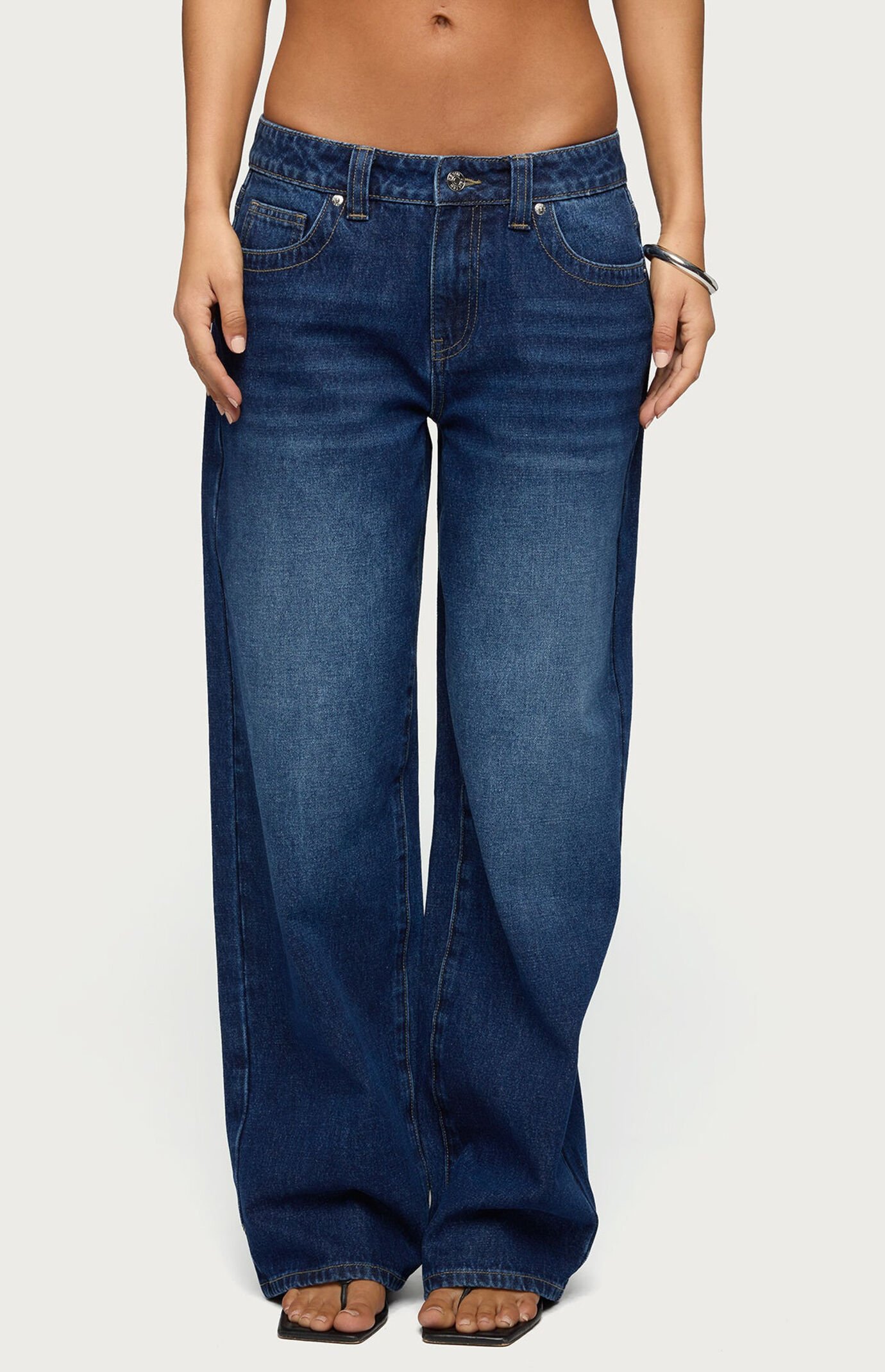 Edikted Rivka Low Rise Baggy Jeans