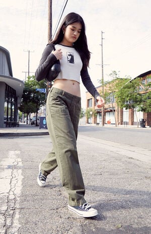 Green Parker Cargo Pants image number 4