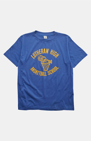 90s Lutheran High Basketball School Graphic T-Shirt image number 1