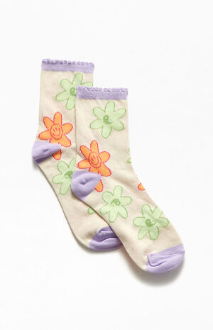 Happy Flower Blooming Socks image number 4