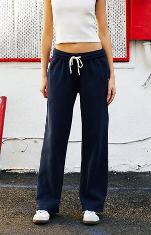 Navy Soft Anastasia Sweatpants image number 1