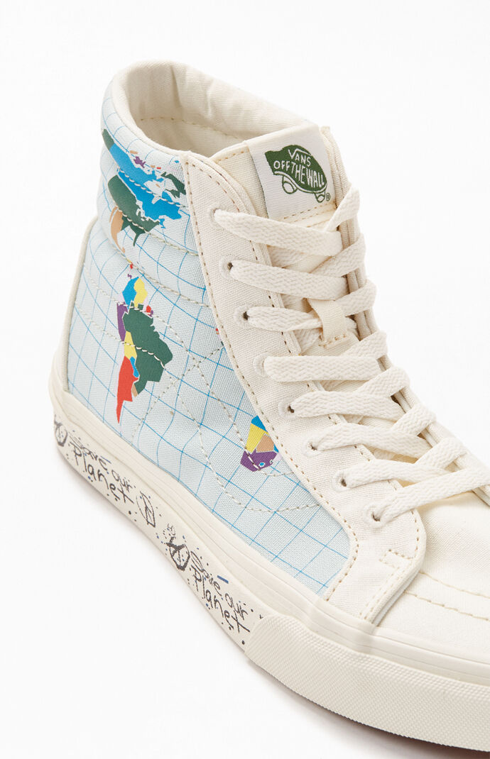 save the world vans high tops