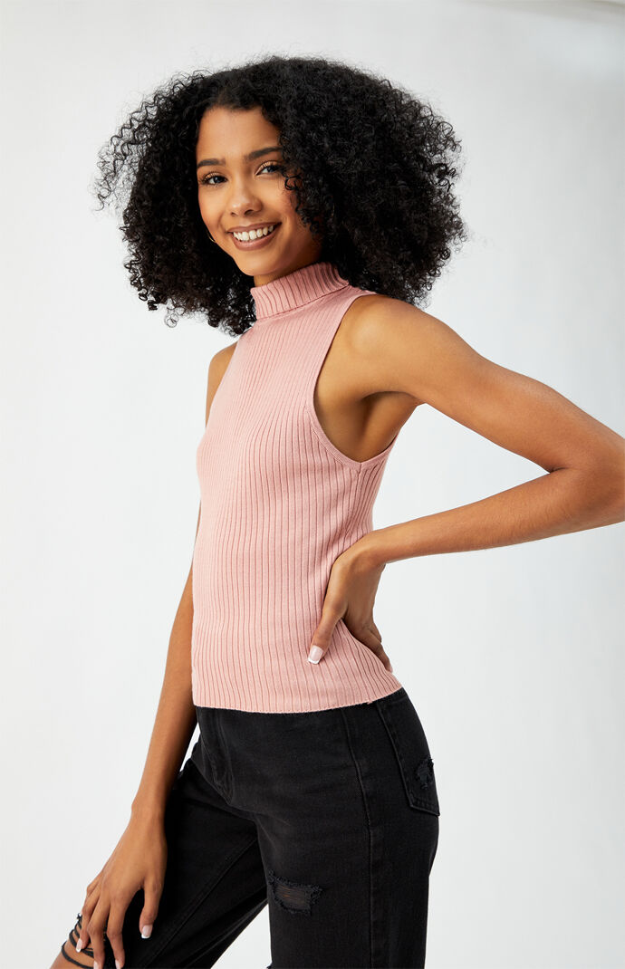 Turtleneck Knit Top