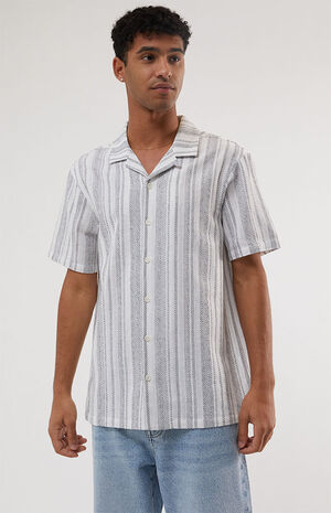 White & Black Resort Button Down Shirt image number 2