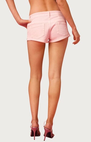 Barbie Low Rise Micro Jean Shorts image number 3