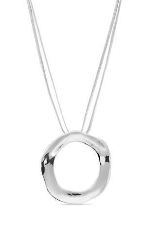 Open Circle Statement Necklace image number 4