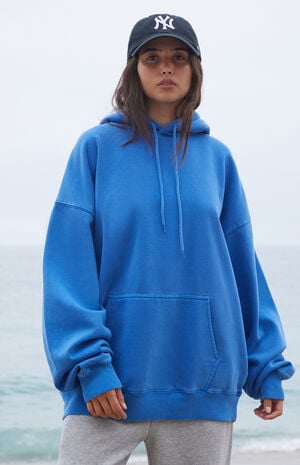 John Galt Blue Christy Oversized Hoodie | PacSun