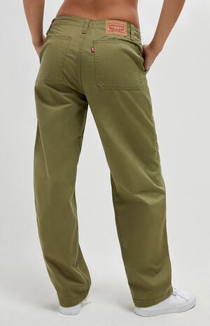 Olive 94 Baggy Utility Pants image number 3