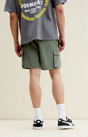 Green Cargo Shorts image number 5