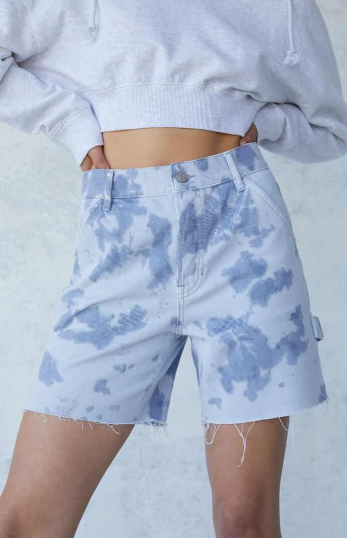 Tie Dye Boyfriend Carpenter Shorts