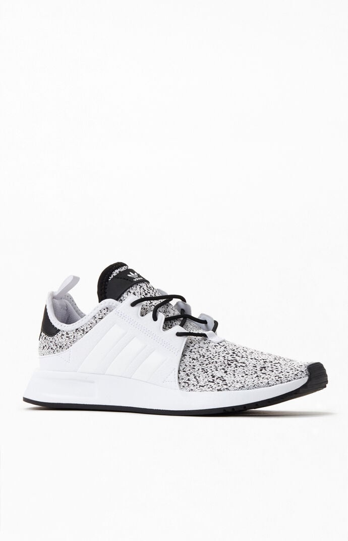 Adidas x_ plr knit white hotsell & black shoes