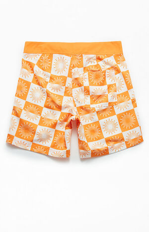 Orange Floral 17" Boardshorts image number 2