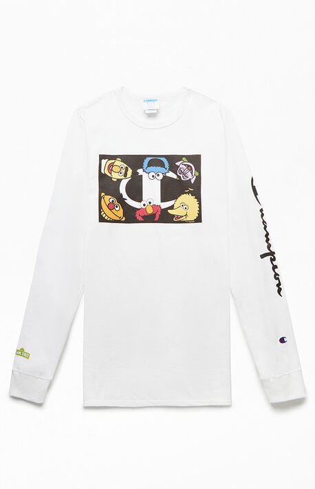 x Sesame Street Character Logo Long Sleeve T-Shirt