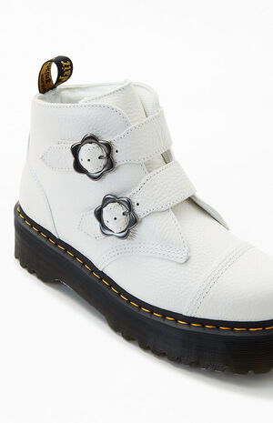 Women's Devon Flower Buckle Platform Boots image number 6