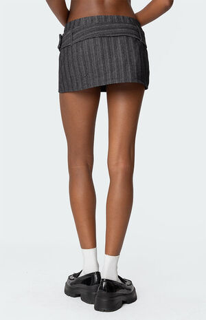 Textured Buckled Mini Skort image number 4