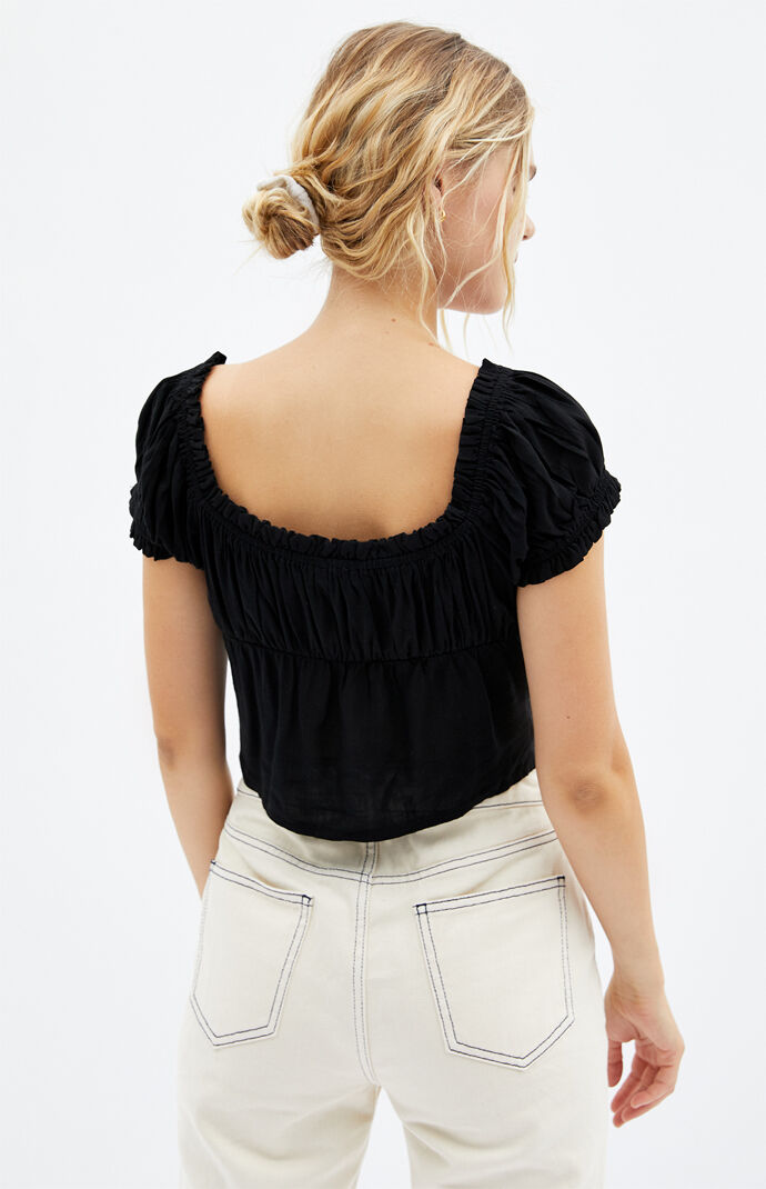 Tie Front Bustier Top