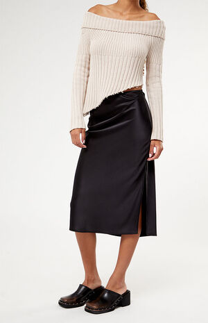 Satin Midi Skirt image number 2