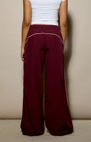 Nylon Baggy Track Pants image number 4