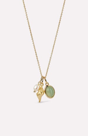 Ocean Gold Charm Necklace image number 1
