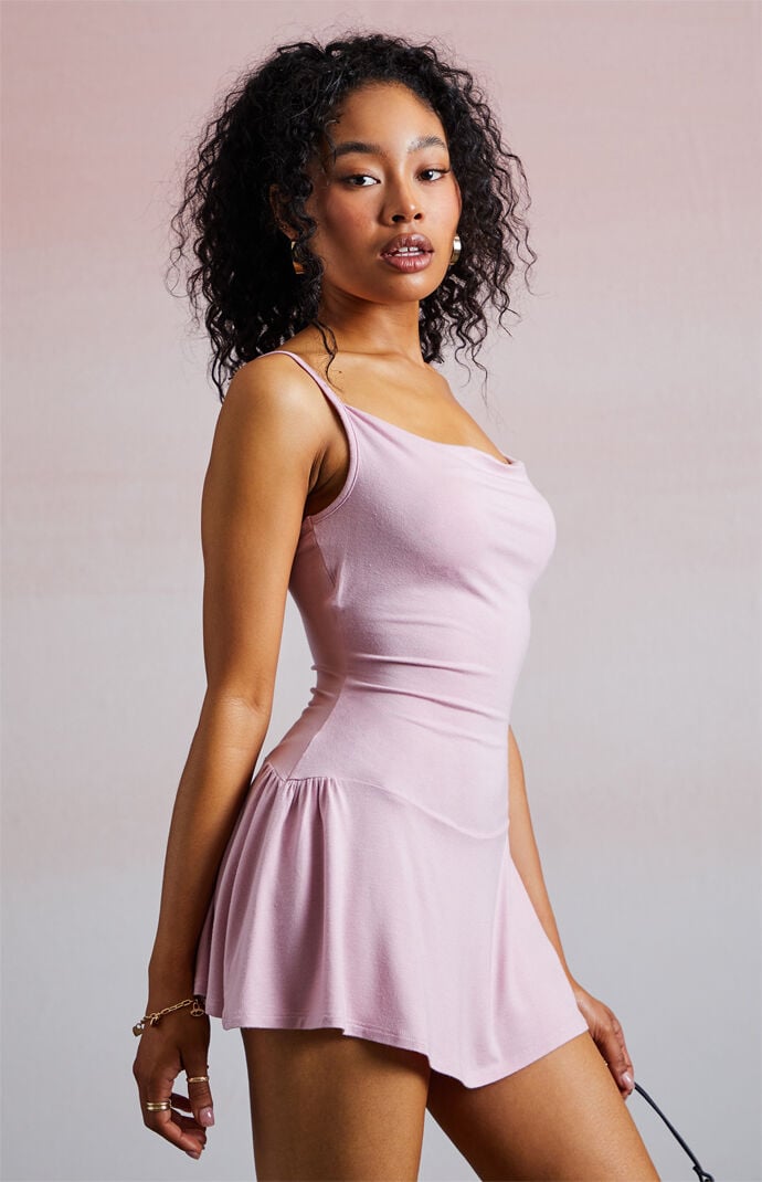 Third Charm Luna Draped Knit Mini Dress | PacSun