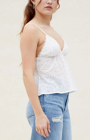 Eyelet Cami Top image number 2