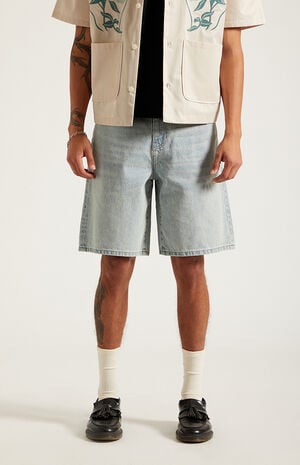 Parker Baggy Denim Shorts Light Blue Tint image number 3