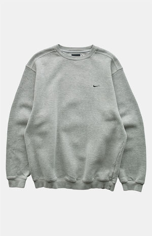 2000s Heather Grey Nike Crew Neck Sweatshirt image number 1