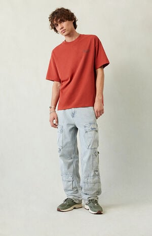 Dylan Cargo Baggy Jeans Light Indigo