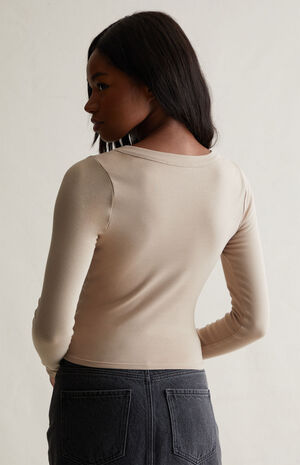 Serenity Scoop Long Sleeve Top image number 4