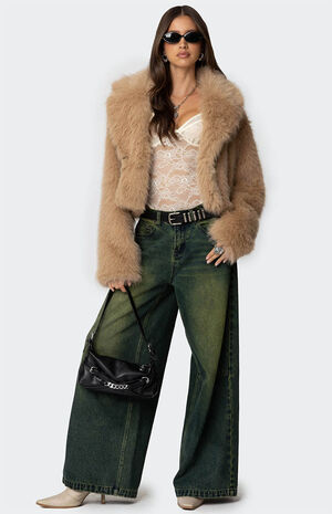 Sierra Oversized Faux Fur Jacket image number 2