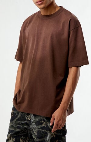 Brown Premium Potassium Wash T-Shirt image number 2