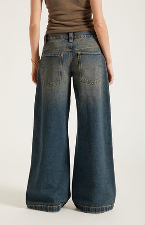 Sloane Low Rise Ultra Baggy Jeans Dark Blue Tint image number 4