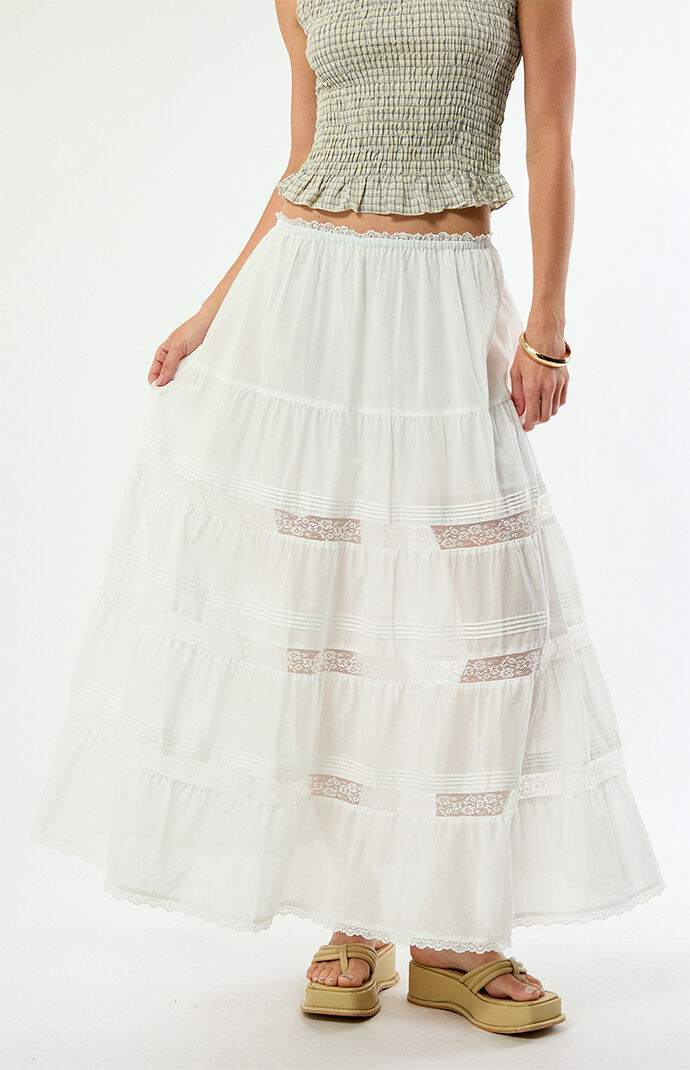 Steve Madden Elisse Lace Maxi Skirt
