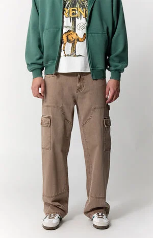 Dylan Baggy Jeans Cargo Carpenter Washed Brown image number 2