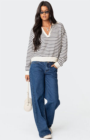 Copenhagen Oversized Striped Sweater image number 2