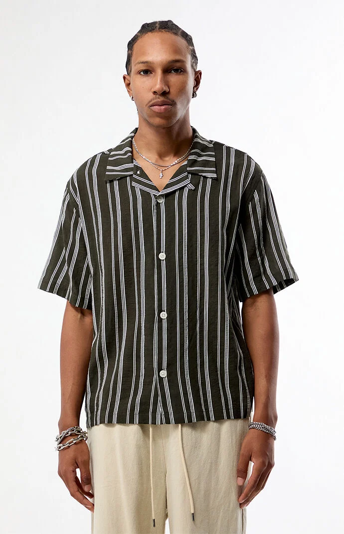 Pacsun Striped Sphere Camp Shirt