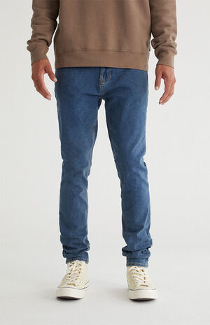 Light Indigo Stacked Skinny Jeans image number 1