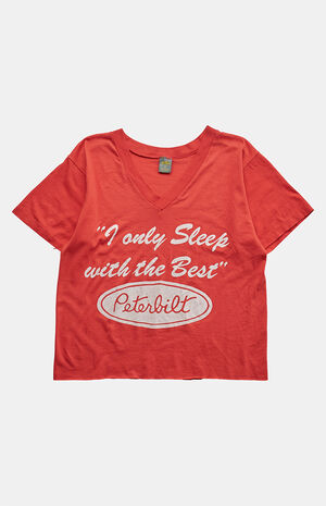 '80s Peterbilt V-Neck Graphic T-Shirt image number 1