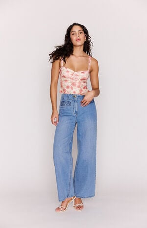 Camille Mesh Bustier Top image number 4