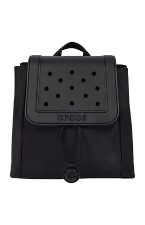 Black Mini Fashion Eva Flap Backpack image number 1